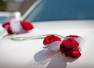 Оформление и украшение свадебнго авто Днепропетровск